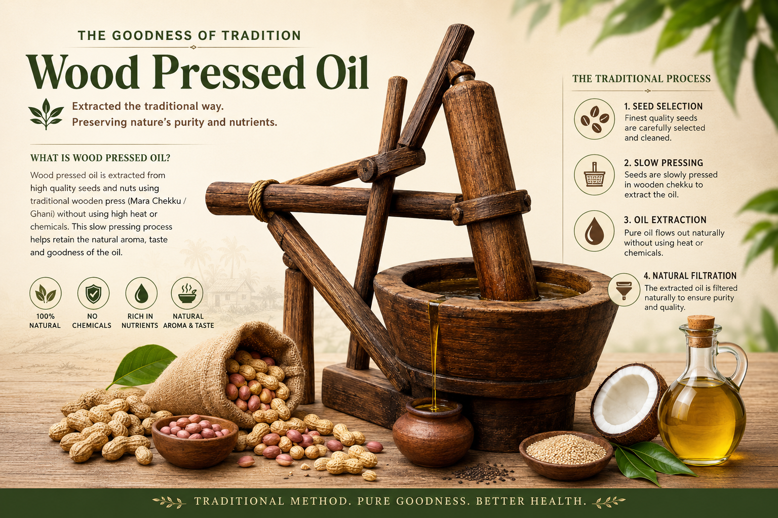 Wood Pressed Oil